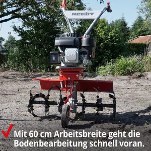 HECHT Benzin Motorhacke mit 60 cm Arbeitsbreite
