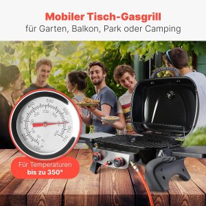 ProfiCook® Gasgrill mit 2 Edelstahlbrennern