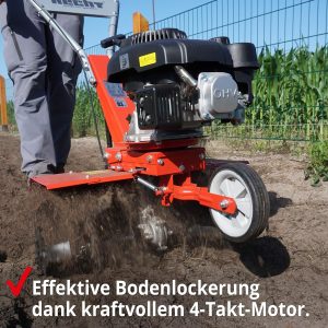 HECHT Benzin Motorhacke mit 60 cm Arbeitsbreite