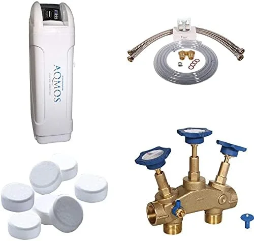 Aqmos BM-60 Wasserenthärtungsanlage im Set mit Montageblock