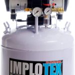 IMPLOTEX 1500W 2PS Silent Flüsterkompressor Druckluftkompressor 60dB leise ölfrei flüster Kompressor Compressor (1500W 45 Liter ohne Zubehör)