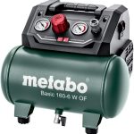 Metabo Kompressor Basic 160-6 W OF (Kessel 6 l, Max. Druck 8 bar, Ansaugleistung 160 l/min, Füllleistung 65 l/min, Max. Drehzahl 3500 /min, kompaktes Design) 601501000