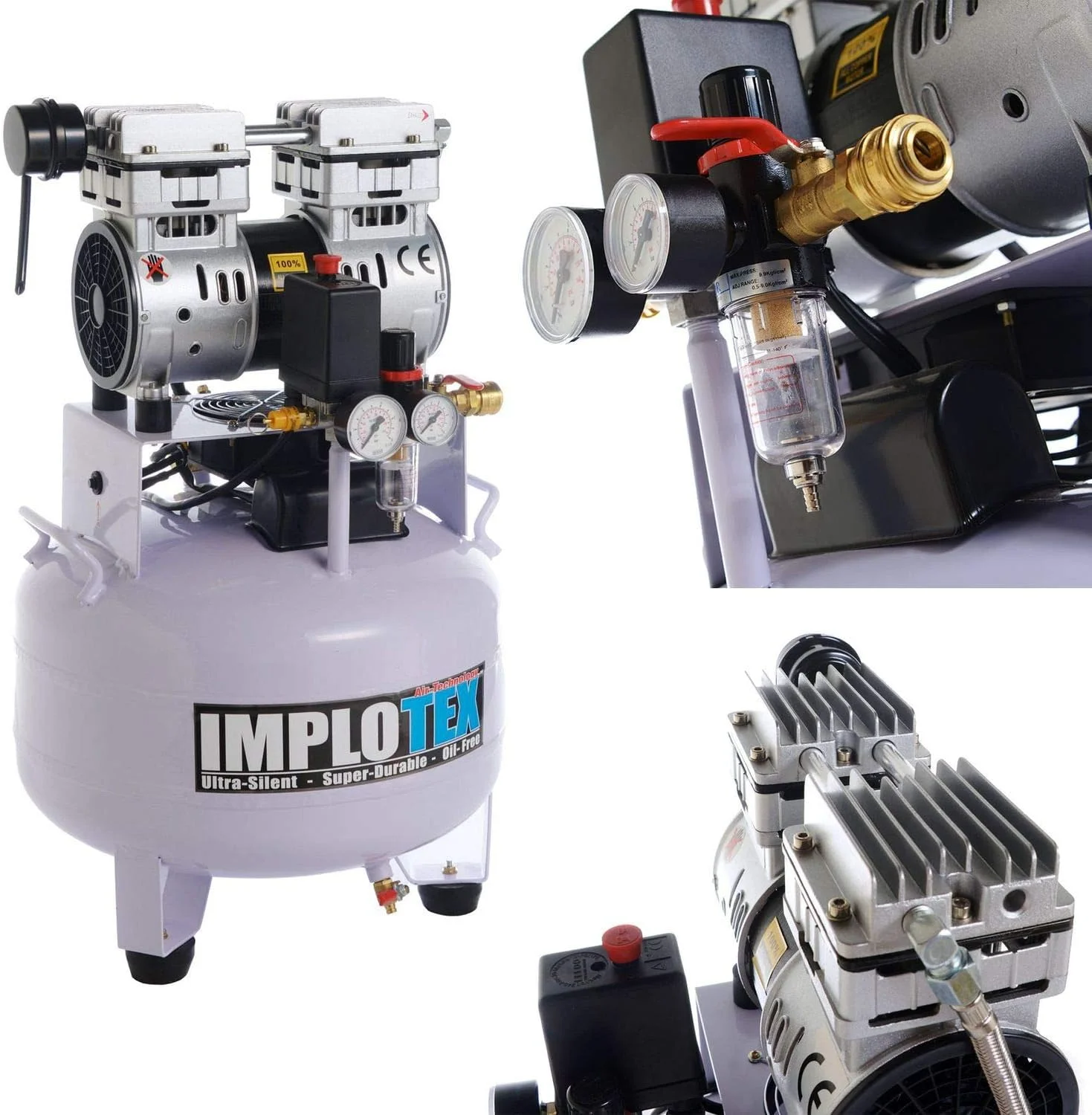 IMPLOTEX 850W Silent Flüsterkompressor