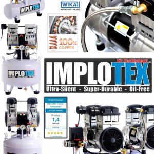 IMPLOTEX 850W Silent Flüsterkompressor