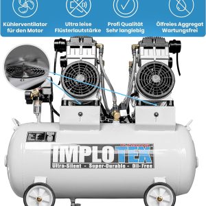 IMPLOTEX 3000W 4PS Silent Flüsterkompressor