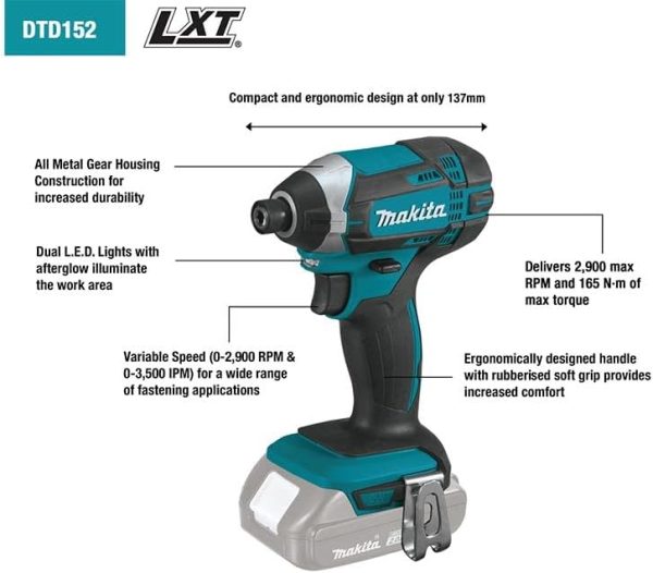 Makita DTD152Z Akku-schlagschrauber 18V