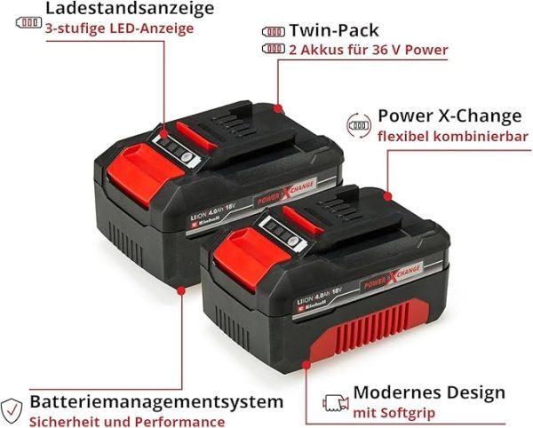 Original Einhell Akku PXC-Twinpack 4,0 Ah Power X-Change