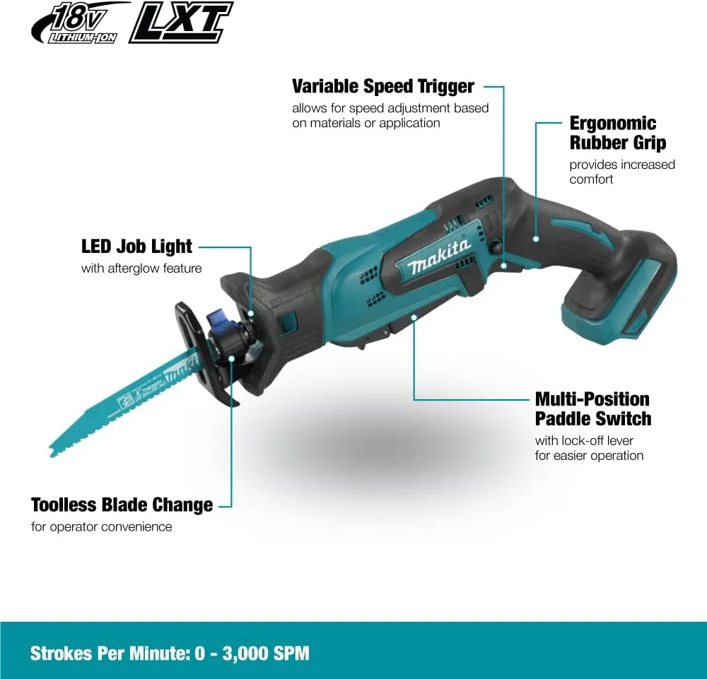 Makita DJR183Z Akku-Reciprosäge 18,0 V