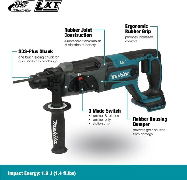 Makita DHR241Z Akku-Bohrhammer, 18 V