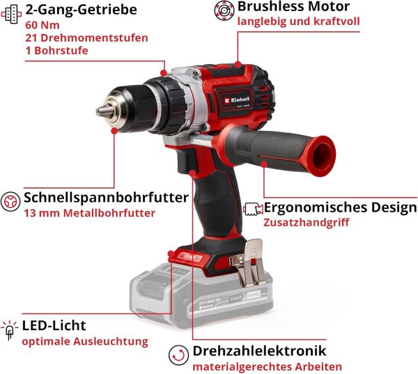 Einhell Professional Akku-Bohrschrauber TP-CD 18/60 Li