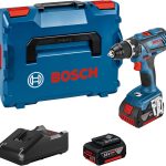 Bosch Professional Akku Bohrschrauber GSR 18V-28 (max. Drehmoment (weich/hart): 28/63 Nm, inkl. 2x 4.0Ah Akku, Schnellladegerät GAL 18V-40, L-BOXX)