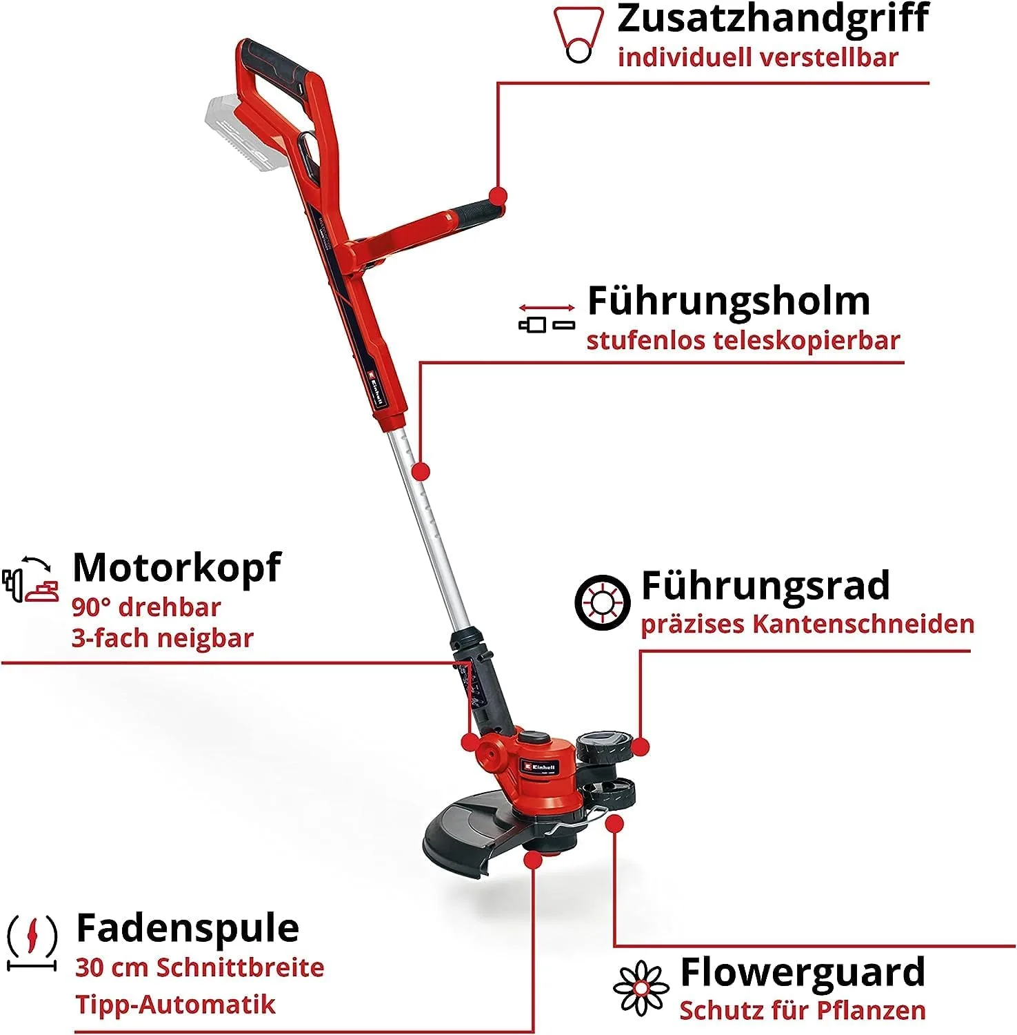 Einhell Akku-Rasentrimmer GE-CT 18/30