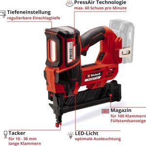 Einhell Professional Akku-Tacker FIXETTO 18/38
