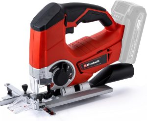 Einhell Akku-Stichsäge TE-JS 18/80 (18 V, max. 80 mm Schnitttiefe, 4-Stufen Pendelhub, Absaugadapter, Parallelanschlag, LED-Licht, ohne Akku)