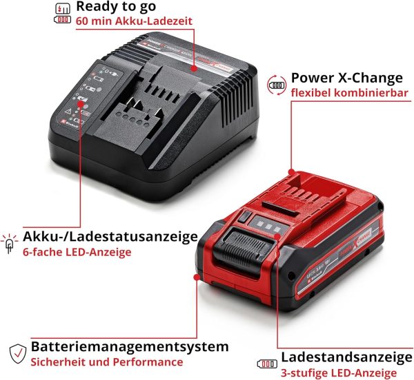 Original Einhell Starter Kit 3,0 Ah PLUS Akku und Ladegerät Power X-Change