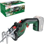 Bosch Akku-Gartensäge/Säbelsäge/Reciprosäge (ohne Akku, 18-Volt-System, Schneidekapazität 80 mm, mit Schweizer Präzisionssägeblatt für Holz, im Karton)