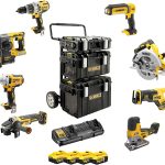 Dewalt DCK856P4-QW Akku Combopack, 18 V / 5 Ah (8-tlg.), Schwarz/Gelb