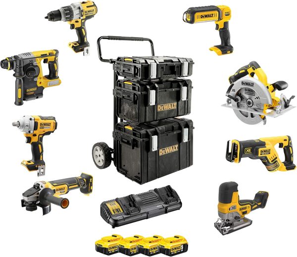 Dewalt DCK856P4-QW Akku Combopack, 18 V / 5 Ah (8-tlg.)