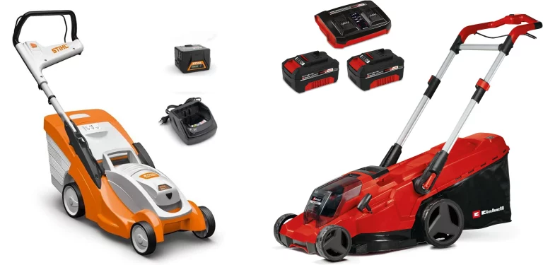 Akku-Rasenmäher Einhell und Stihl im Vergleich