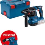 Bosch Professional 18V System Akku Bohrhammer GBH 18V-22 (mit SDS plus, KickBack Control und Vibration Control, inkl. GDE 18V-12, L-BOXX, ohne Akku/Ladegerät)