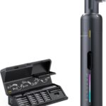 Fanttik S2 Pro 3,7V Elektroschrauber, Akku-Schrauberset, 7 Drehmoment (0,5 bis 6 Nm), 20 magnetische Bits, 1/4-Zoll-Sechskant-Aufnahme mit 90°-Adapter, geeignet für Möbel und Haushaltsreparaturen