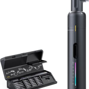 Fanttik S2 Pro 3,7V Elektroschrauber, Akku-Schrauberset, 7 Drehmoment (0,5 bis 6 Nm), 20 magnetische Bits, 1/4-Zoll-Sechskant-Aufnahme mit 90°-Adapter, geeignet für Möbel und Haushaltsreparaturen