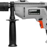 Brüder Mannesmann Schlagbohrmaschine, 650 Watt - Schlagbohrer mit 13 mm Schnellspannbohrfutter, Tiefenanschlag und Handgriff - kabelgebunden, mit Rechts- / Linkslauf - Schwarz, Grau - M12507