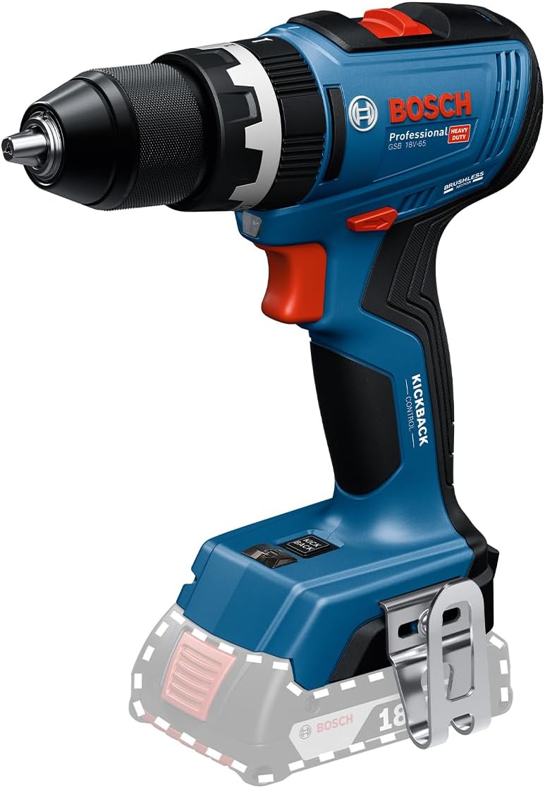 Bosch Professional 18V System Akku-Bohrschrauber GSB 18V-65 (bürstenloser Motor, Kopflänge 175)