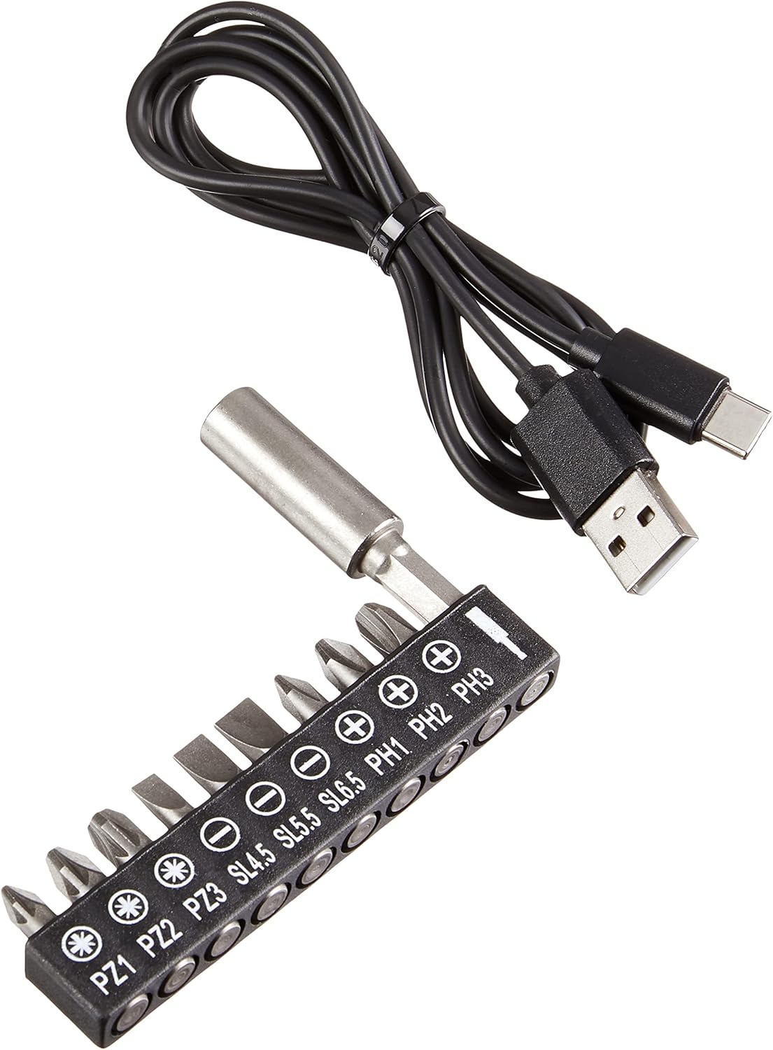 Amazon Basics by SKIL, Akku-Schraubendreher, wiederaufladbar, 3,6 V (4V max.) mit 10-teiligem Bit-Set und USB-Kabel – Bild 4