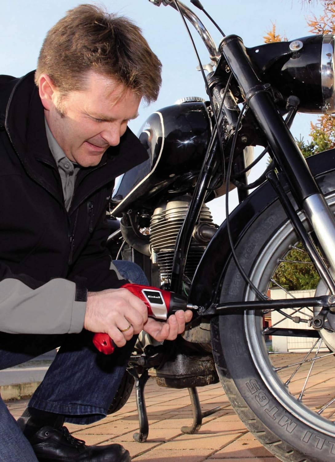 Einhell Akkuschrauber TC-SD 3,6 Li (3,6V, 1300 mAh, 3 Nm Drehmoment, Drehgelenk im Handgriff, LED-Licht, Softgriff, Ladekontrollleuchte, inkl. 6 Bits) – Bild 2