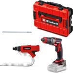 Einhell Professional Akku-Trockenbauschrauber TP-DY 18 Li BL + Magazine Power X-Change (18 V, Brushless, Tiefenanschlag, inkl. Magazinaufsatz, 2x Bit, E-Case, ohne Akku)