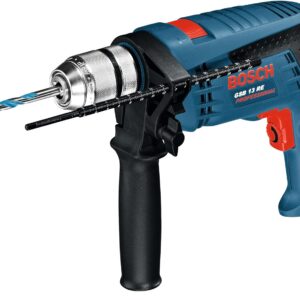 Bosch Professional Schlagbohrmaschine GSB 13 RE (Leistung 600 Watt, inkl. Tiefenanschlag 210mm, Schnellspannbohrfutter 13mm)