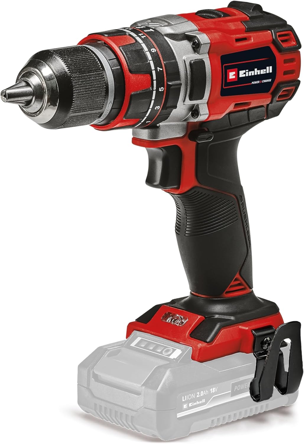 Einhell Professional Akku-Schlagbohrschrauber TP-CD 18/50 Li-i BL Solo Power X-Change (18V, Brushless, 50 Nm, Schlagbohrfunktion, 2 Gang, 13 mm Bohrfutter, ohne Akku)