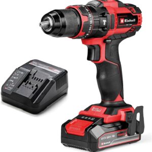 Einhell Akku-Schlagbohrschrauber TE-CD 18/44 Li-i (1x2,5Ah) Power X-Change (18 V, 44 Nm, Schlagbohrfunktion, 13 mm Metallbohrfutter, 2-Gang, inkl. 2,5 Ah Akku & Ladegerät)