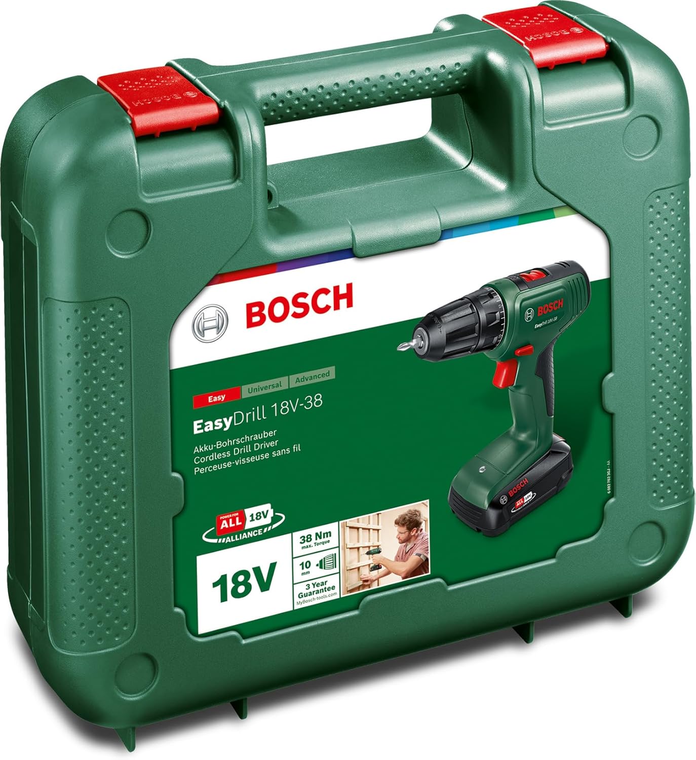 Bosch Akkuschrauber EasyDrill 18V-38 (1x Akku 2,5 Ah; 18 Volt System; im Koffer) – Bild 4