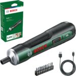 Bosch Akkuschrauber PushDrive Starter Set (3,6V; 1,5Ah; 5,0 Nm; 10x Schraubendreher-Bits; mit Mikro-USB-Kabel; im Karton)