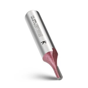 8mm Schaft Nutfräser,Ø2mm Arbeitslänge 6mm Professional Hartmetall Bestückt Nutfräser Standard für Holz Dichteplatte Zubehör Handfräse