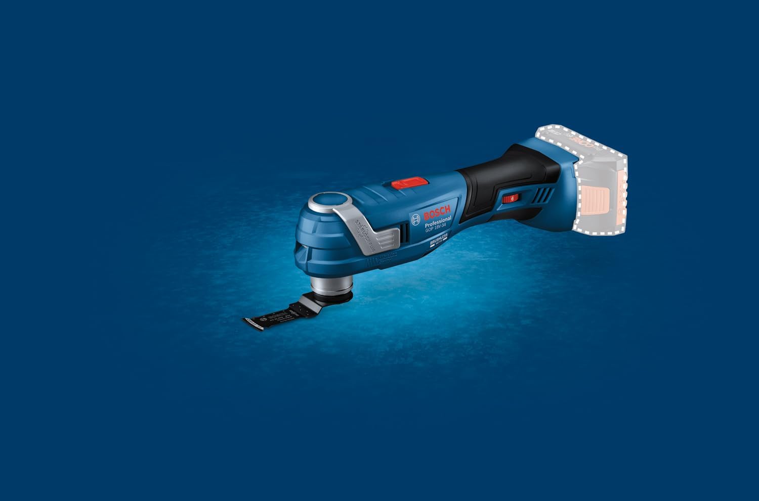 Bosch Professional 18V System Akku Multi-Cutter GOP 18V-34 (bürstenloser Motor, Vibration Control, 180mm schlanker Griff, inkl. 1x Sägeblatt, L-BOXX, ohne Akku/ Ladegerät) – Bild 2