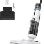 JONR ED12 Lite Nass-Trockensauger Kabellos mit Akku, Wischsauger mit Selbstreinigung, 3-in-1 Saug- und Wischfunktion für Harte Böden & Tierhaare, 1 mm Kantenreinigung, Anti-Verwicklungs-Design