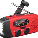 Notfall-Solarradio Solar Handkurbelradio AM/FM/NOAA Kurbelradio mit 1200mAh Akku Wiederaufladbare für Wandern Ourdoor Camping