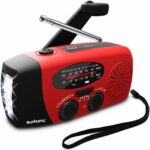 Notfallradio mit Kurbel, Solar & LED – Sunmatic – Tragbares AM/FM Radio mit 2000mAh Powerbank & USB-Ladefunktion – Für Stromausfall, Outdoor, Camping & Notfallset
