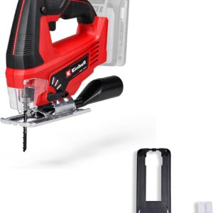 Einhell Akku-Stichsäge TC-JS 18 Li Power X-Change (Li-Ion, 18V, 20 mm Hubhöhe, max. 45° Schrägschnitte, Pendelhubfunktion, werkzeuglose Sägeblattaufnahme, inkl. Sägeblatt, ohne Akku und Ladegerät)