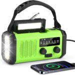 20000mAh Solar Radio, Tragbar Kurbelradio AM/FM Notfallradio mit 10000mAh Wiederaufladbar Powerbank, 3 Modi LED Taschenlampe, LED Leselampe, SOS Alarm, Handkurbel Dynamo und USB-Anschluss für Ourdoor