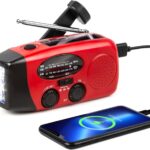 Solar-Energie-Notfall-Radio, NOAA Haus und Camping Notfall-Wetter-Radio mit AM/FM, Dynamo-Taschenlampe Radio, SOS-Alarm, tragbare und wiederaufladbar.