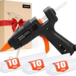Feuerfest Heißklebepistole mit 30pcs Heißklebesticks (130 * 70mm), Klebepistole für DIY Kunst, Handwerk und schnelle Reparaturen in Haus & Büro, 20W Klebepistolen