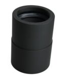 DRUCKKRAFT Adapter für Ø 50 mm Spiralschlauch - Absaugschlauch | Werkstattabsaugung | Absauganlage | Schnellkupplung | Luftreiniger | Rauchabsaugung (Schlauch Rechtsgewinde, DN50 mit Muffe)