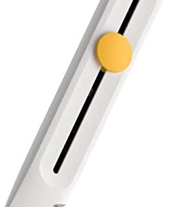 HOTO Cuttermesser Einziehbarer Universalmesser Sicherheitsmesser 18 mm scharfe Cutter Messer mit Rostschutz Schnellwechselklinge, metallische Führungsschiene, ideal für Büro Kunsthandwerk und Zuhause