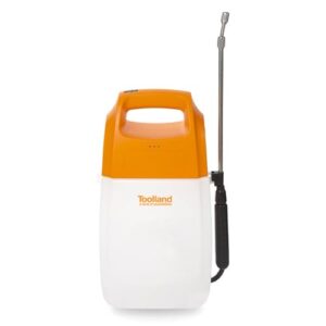 Toolland Elektrischer Drucksprüher 6L mit Lithium-Akku, Teleskoplanze und Verstellbarer Edelstahldüse. Ideal für Pflanzen, Unkrautbekämpfung und Terrassenreinigung