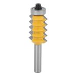 KooingTech Verleimfräser, 8 Schaft Fräser, Schnurwellen Holzfräser Wellenförmiges Holzfräsermesser Mehrzahn-Holzbearbeitungsfräser