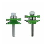 2 Stück 8 mm Stil & amp;Rail Set-Ogee Bit Set Zapfenmesser Holzbearbeitungsschneider Hartmetallfräser for Holz